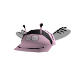 pink bee hat