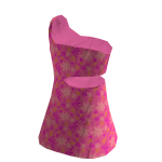 Cute spring flowers pink dress