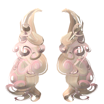 Curly Hair extensions in Pink and Blonde Roblox item