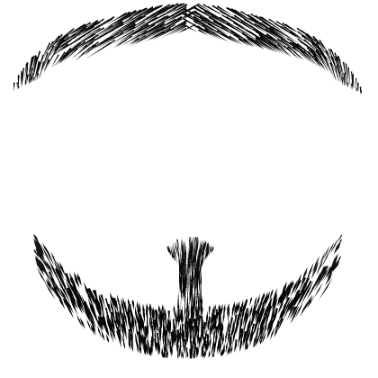 Black Goat Mustache