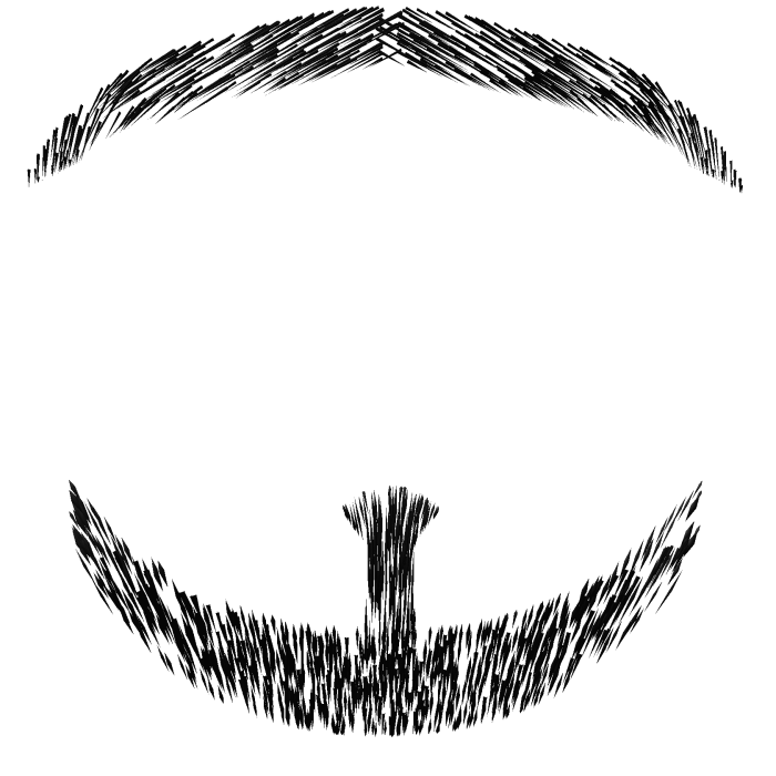 Black Goat Mustache