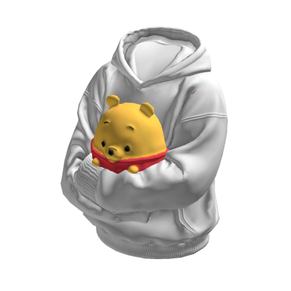 Cute Pooh Bear Holdable Huggable Sweater Hoodie