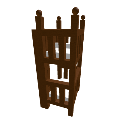 white bunk bed