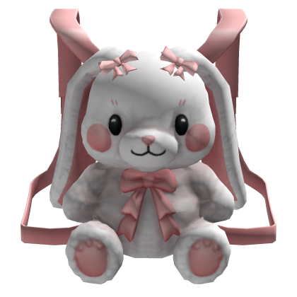 Cute Bunny Plush Backpack Roblox item