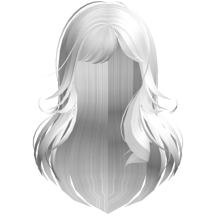 Cute Long Swirly Windy Messy Hair White Roblox item