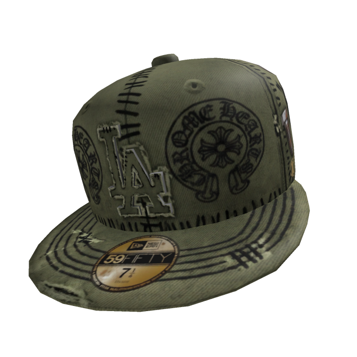 Frankenstein Halloween Tilted Fitted Hat