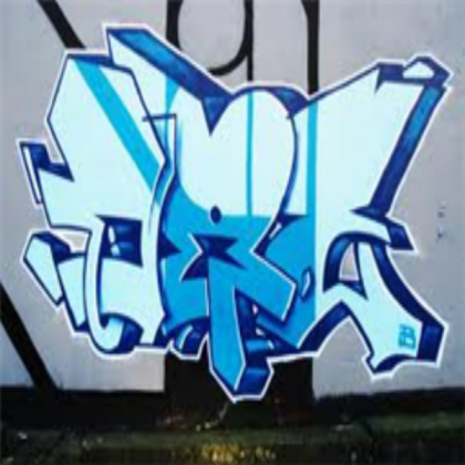 Cyan Graffiti Roblox decal