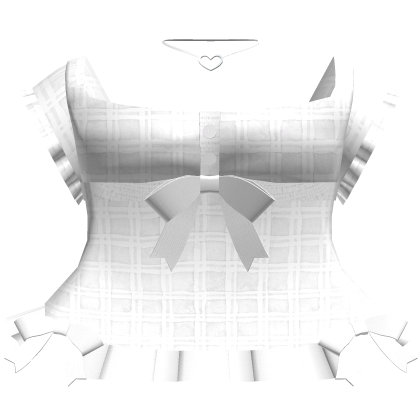 🤍 pretty in plaid frilly dollette dress white thumbnail
