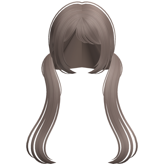 ♡ Cute Soft Princess Low Pigtails in Dark Milktea