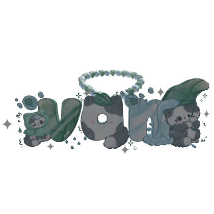 ♡ : van cat puddle lilypad driplets 3.0 ৎ Roblox item thumbnail