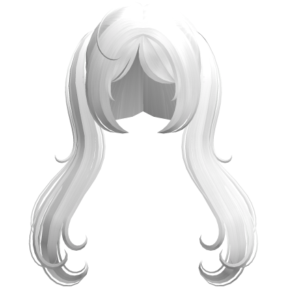 Magical Wispy Kawaii Pigtails in White Roblox item