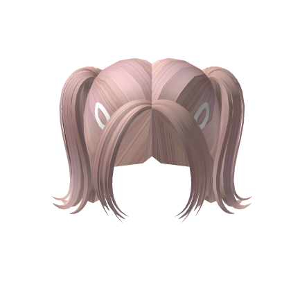 Pink Cheap Cute Preppy Double Ponytail Hair Roblox item