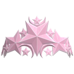 Pastel Pink Star Crown