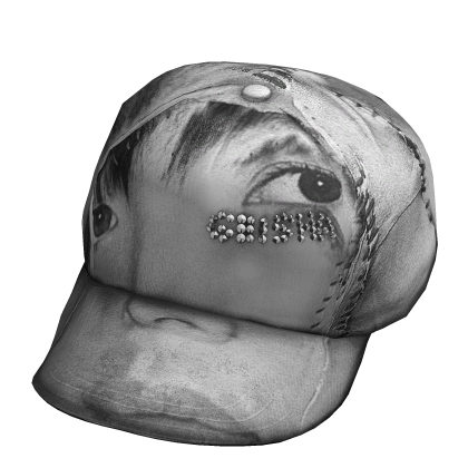 eye see you, skin cap tilted (b&w)