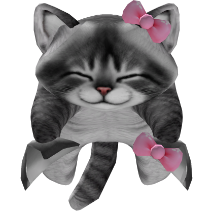 Cute Sleepy Kitty Cat Ears w Bows On Head [3.0]