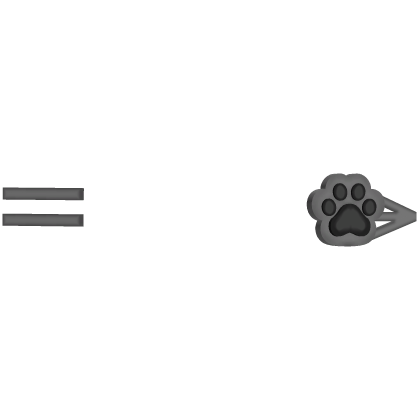 Black Paw Hair Clips Roblox item