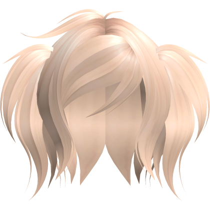 cute emo short fluffy moe pigtails in blonde