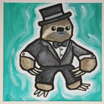 Sloths in top hats