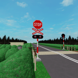 Mozambiqeu railroad crossing