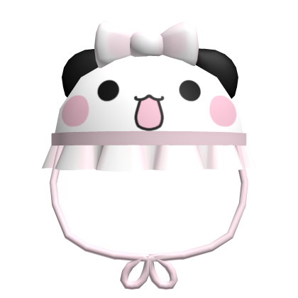 ♡ : bubu bear cute baby pink bucket hat Roblox item
