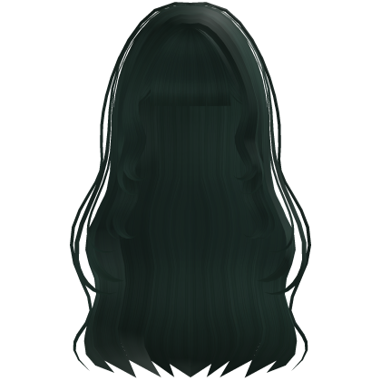 cute wavy hime long doll hair in green Roblox item