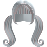 ꒰♡ FREE cute swirly vampire pigtails cotton candy