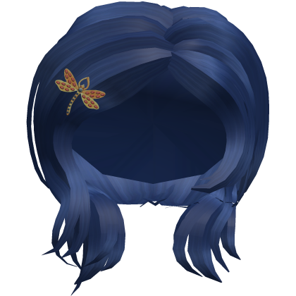 🗝️ Coraline Blue Short Bob & Dragonfly Clip