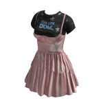 Haru's 1/1 Pinafore Mini Dress (Champ Silk)