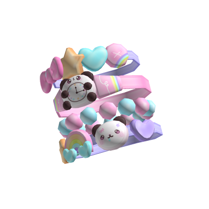 𐔌 cute decora kandi harajuku rainbow bracelet