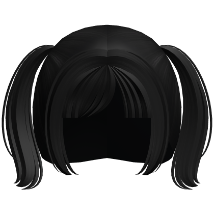 ♡ soft moe cutie pigtails in black