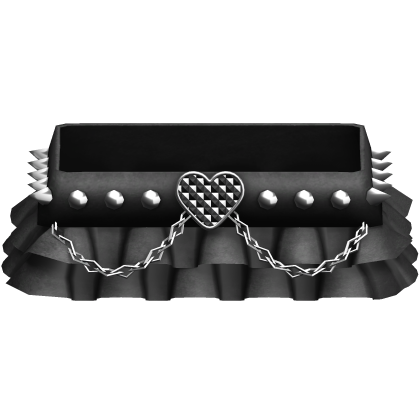 gothic black emo spiked skirt Roblox item