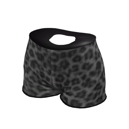 Black and White Leopard Print Wild Shorts