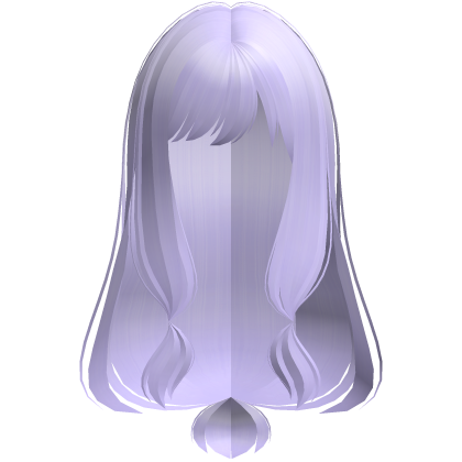 wispy thin silky long tied moe hair purple