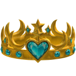 Starlight Gold Moon Sky Heart Crown