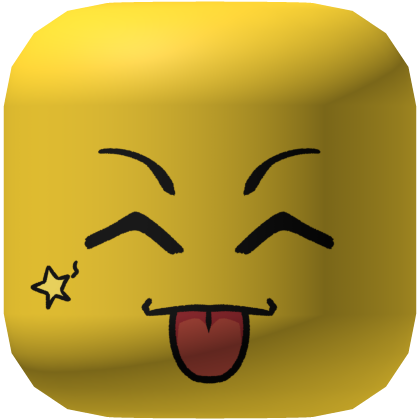 Silly Star Goober Tongue Out Derpy Face Roblox item