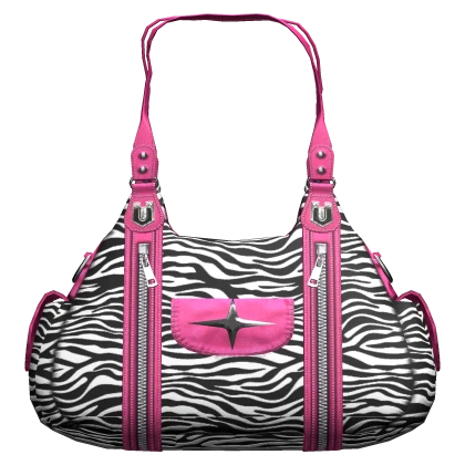 Mcbling Trashy Designer Bag Y2K Zebra Hot pink | Roblox Item