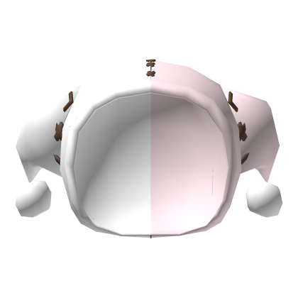 Low Poly Jester Hat White & Pink