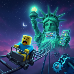 CART RIDE INTO STATUE OF LIBERTY BRAINROT!🗽