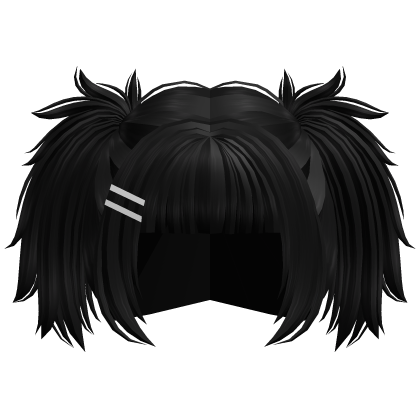 Y2K Spikey Pigtails(Black) Roblox item
