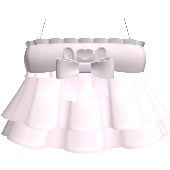 ♡ : cute pink heart cutout bunny dress