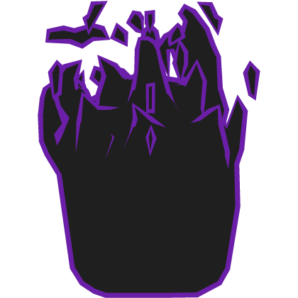 Purple Outline Flaming Head