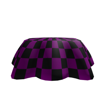Dark Magenta Black Short Checker Skirt thumbnail