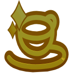 Gold cofi Pin