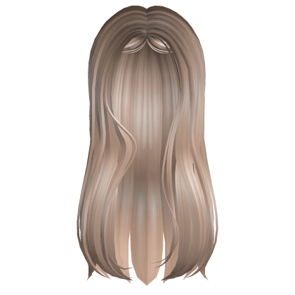 ꩜  baby bangs long hair platinum blonde Roblox item