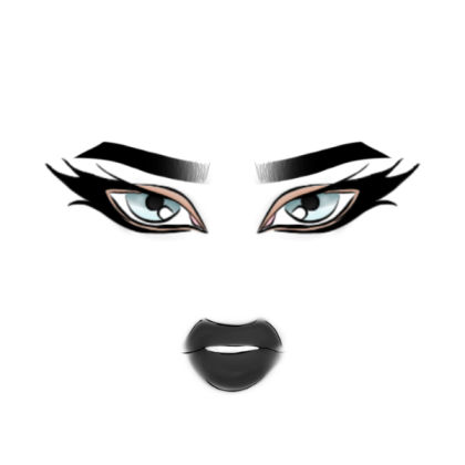 ✭ Black Kawaii Drag Persona Roblox decal