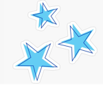 Dreamy Blue Stars