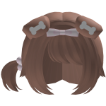 [FREE] ♡ cutie puppy side-pony in light brown