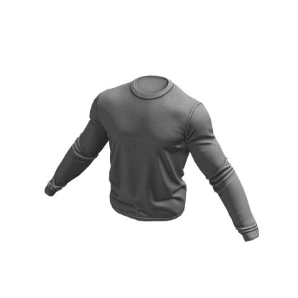 Long Sleeve Gym T-Shirt (Grey) thumbnail