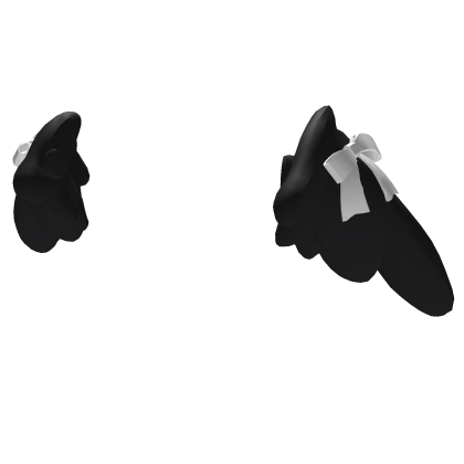 Black Waist Angel Wings with Ribbon 3.0