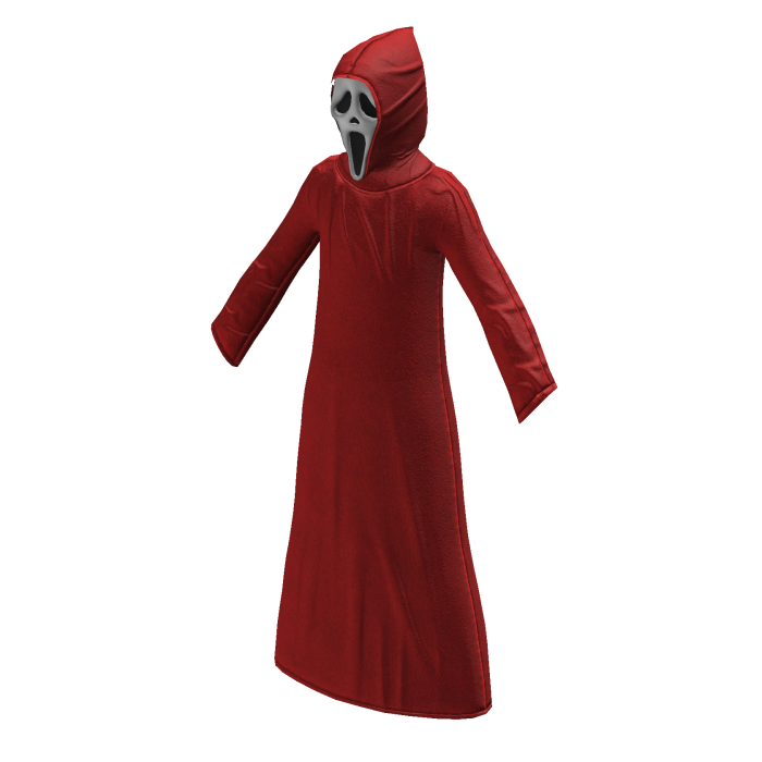 Red Ghost Face Scream Costume